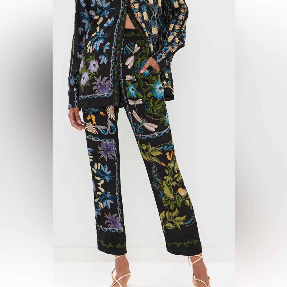 FARM Rio Multicolor Botanical Print Pants